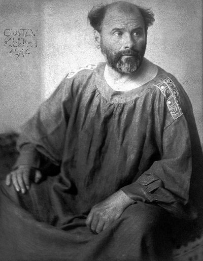 Photograph of Klimt by Gustav Klimt